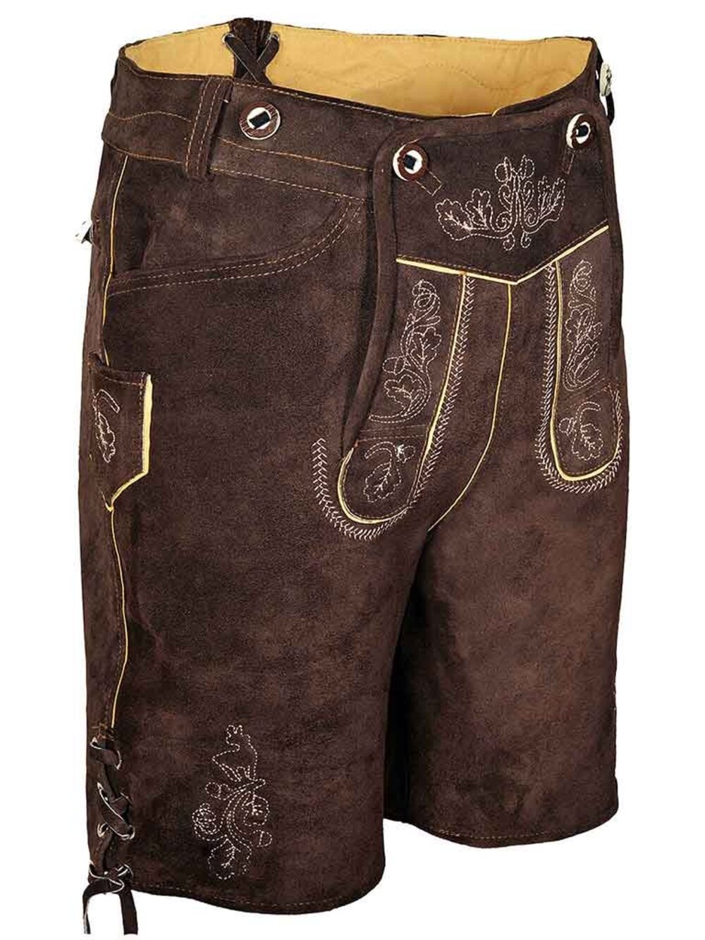 Men’s Lederhosen Oktoberfest Bavarian German Costume Traditional Outfit Shorts